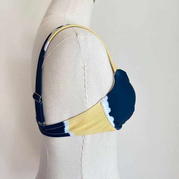 Jessica Simpson Smooth Sailing Blue Underwire Bikini Top Medium - Picture 5 of 13